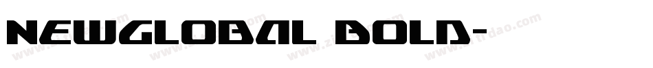 NewGlobal Bold字体转换